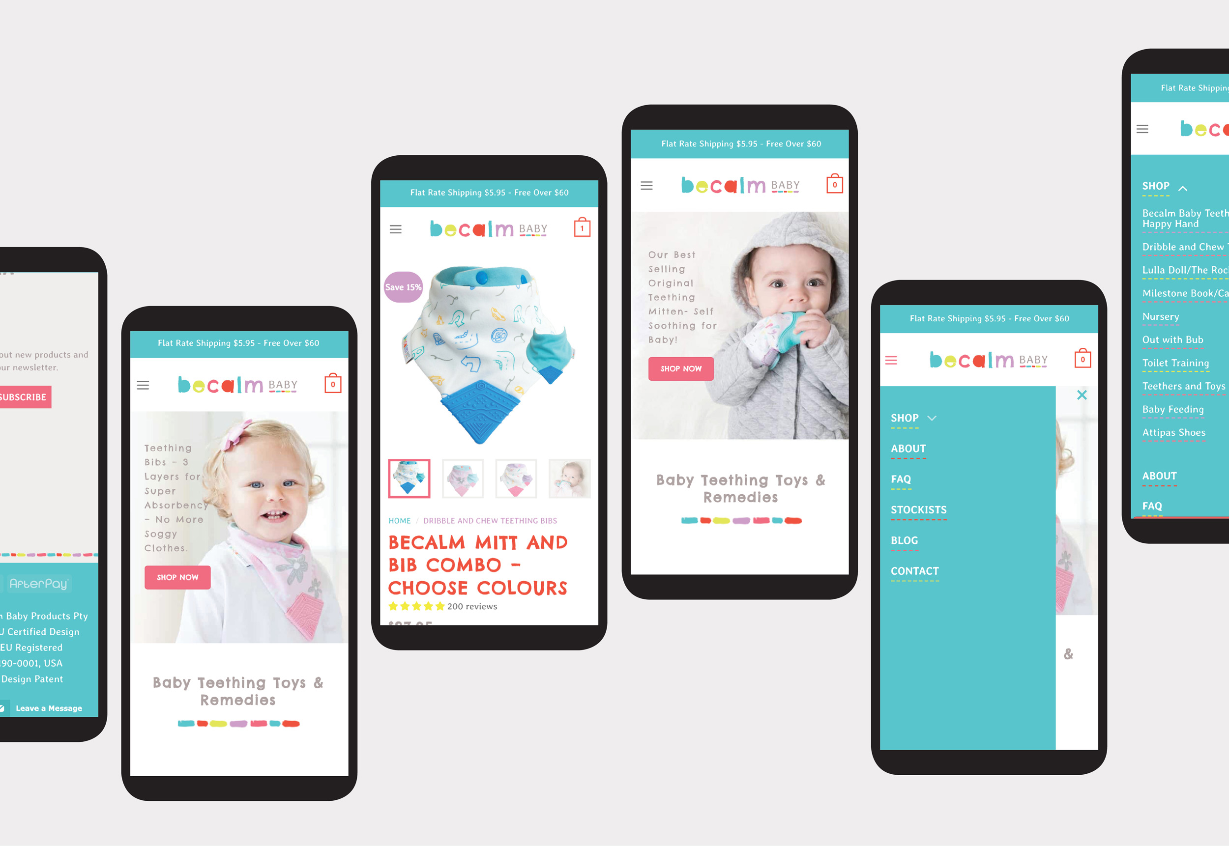 Verve Design Web Portfolio Becalm Baby